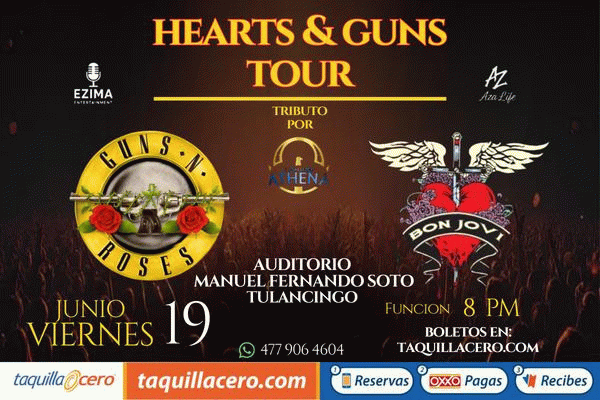 img_HEARTS & GUNS  TOUR, en Tulancingo